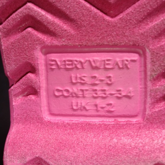 Totes Rubber Waterproof Rain Kids Boots Pink - Picture 5 of 6